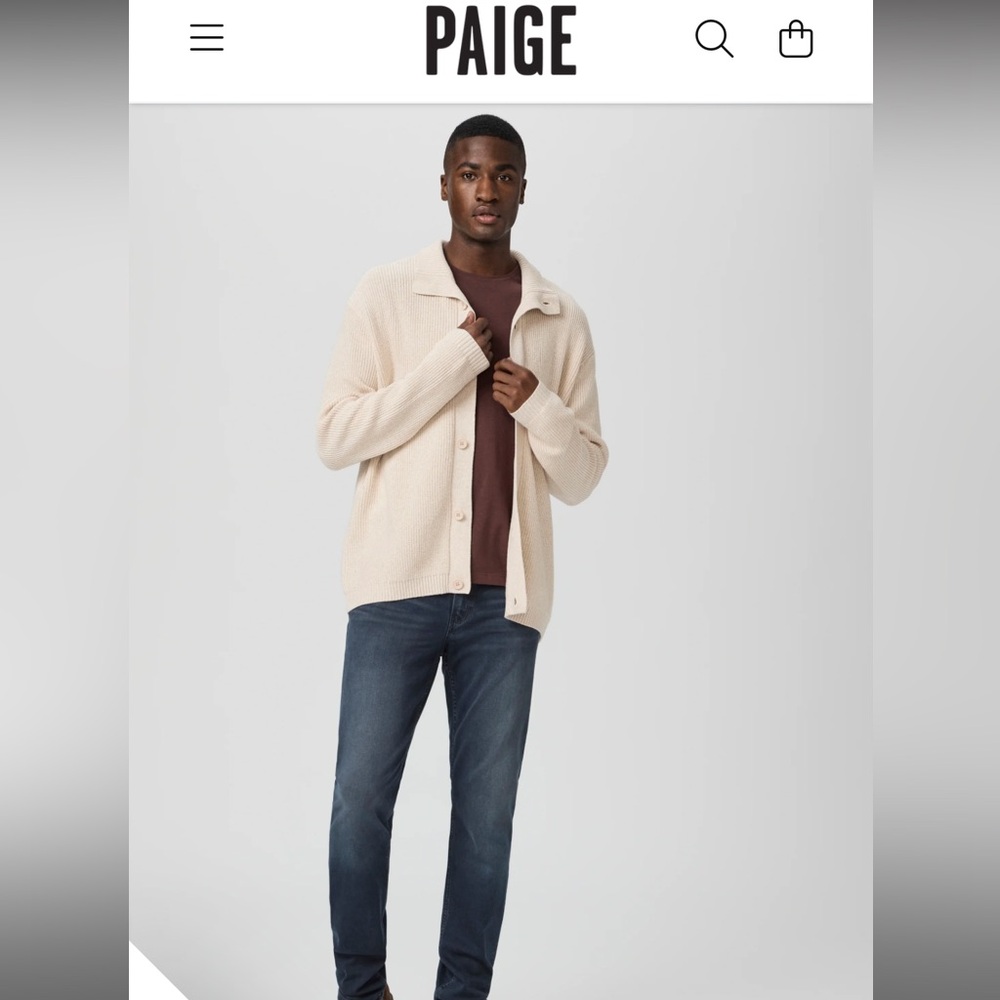 Transcend Federal Straight Slim Denim by Paige
